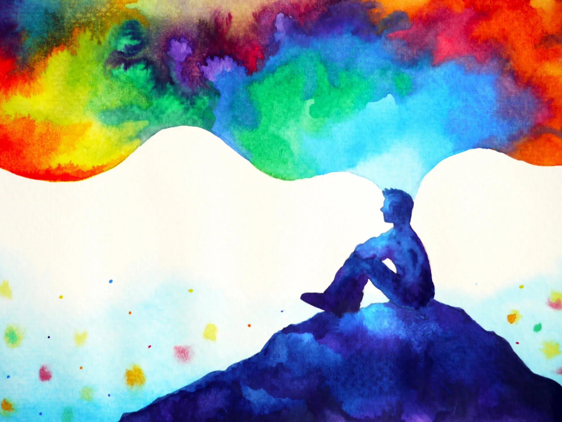 person daydreaming