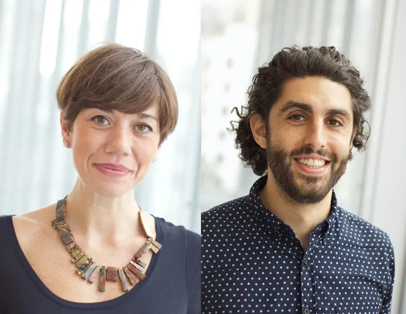 portrait images of Federica Coppola and Noam Zerubavel